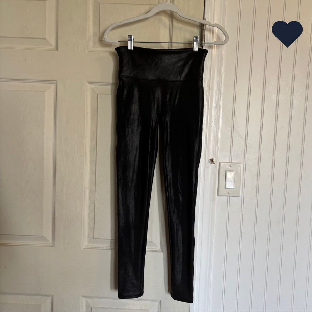 SPANX faux leather Petite Leggings High Rise